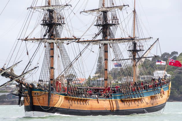 The HMB Endeavour.