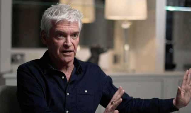 Phillip Schofield as seen during his sit-down interview with the BBC