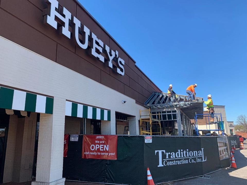 Huey’s Poplar - East Memphis, 4872 Poplar Avenue., is closing its doors from March 26-April 4 for renovations. Huey’s Poplar’s To-Go Kitchen will remain open during most of the renovations.