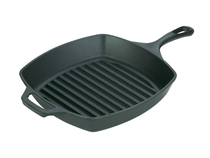 Lodge Pre-seasoned 10.5-inch Cast Iron Grill Pan