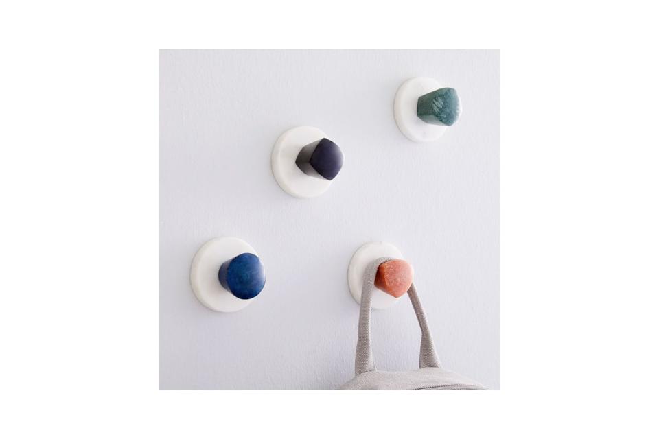 Marble Medley Hooks, Set of 4 (was $50, 58% off with code "CLEAROUT")