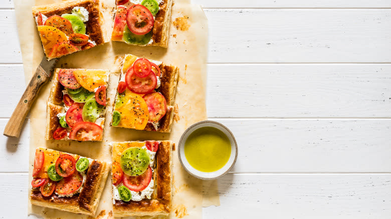 Heirloom tomato tart