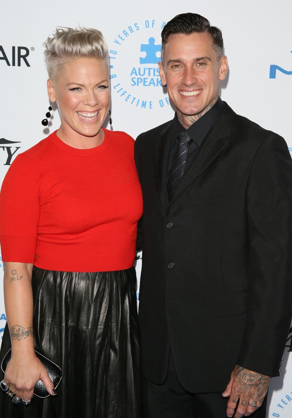 Pink and Carey Hart