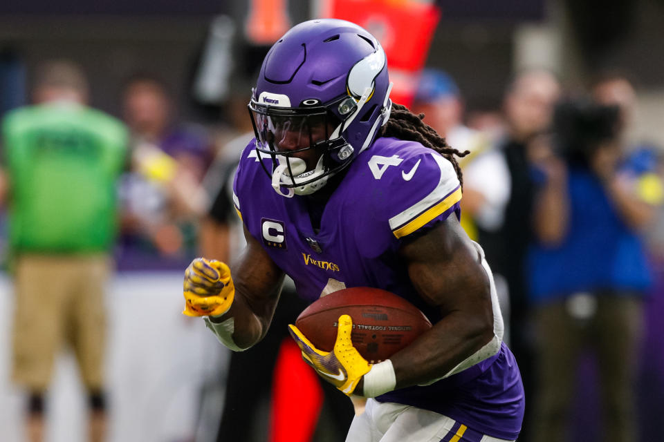 Dalvin Cook's shoulder injury isn't the only thing fantasy managers have to worry about this week in a tough matchup in London against the Saints. (Photo by David Berding/Getty Images)