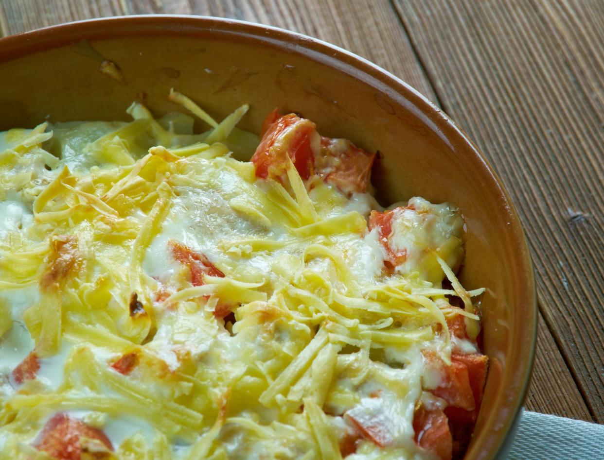 King Ranch Chicken Casserole .American dish with chicken