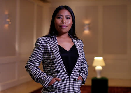 Mexican actor Yalitza Aparicio, who is nominated for an Oscar for Best Actress for "Roma," poses for a portrait in West Hollywood, California, U.S., February 15, 2019. REUTERS/Mario Anzuoni