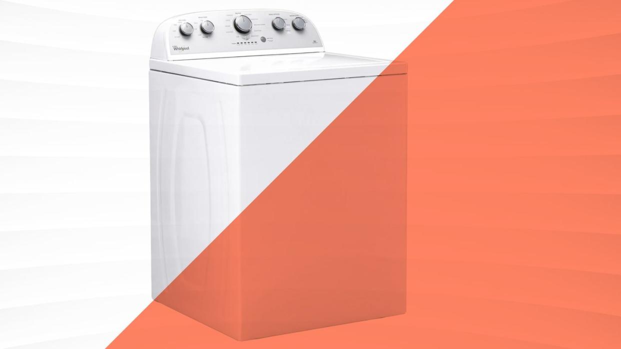 white whirlpool washing machine