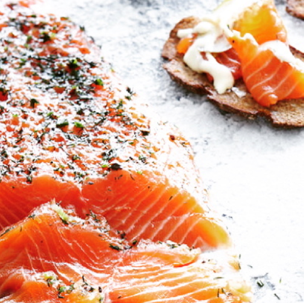 Gravlax saumon