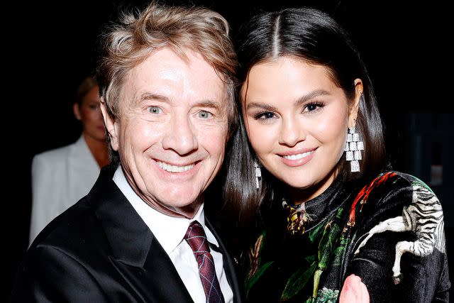 <p>Stefanie Keenan/Getty Images</p> Martin Short and Selena Gomez