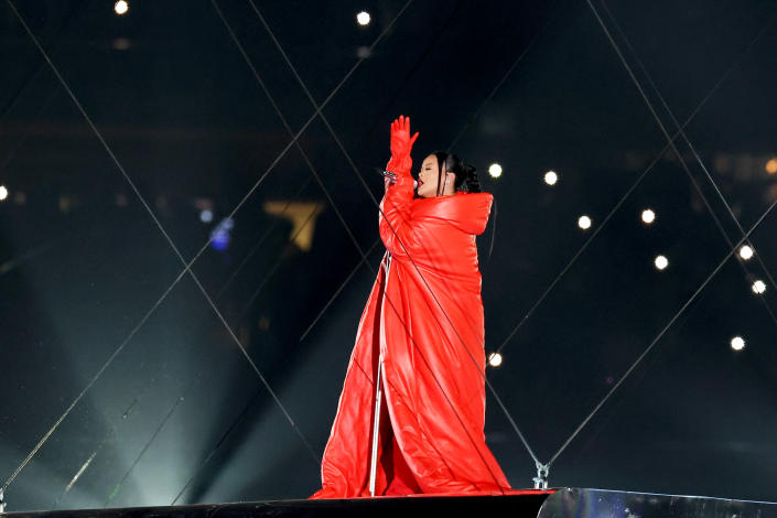 Rihanna delivers soaring Super Bowl halftime performance