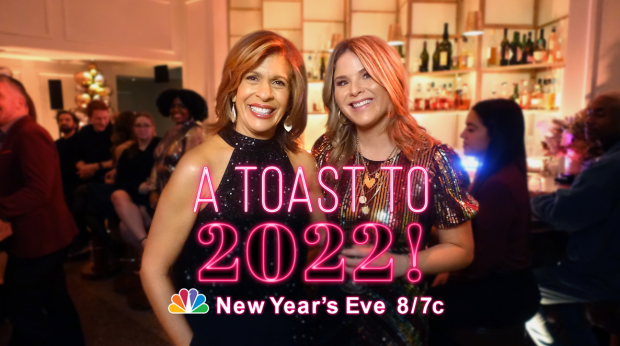 "A Toast to 2022" with Hoda Kotb and Jenna Bush Hager on NBC<p>NBC</p>