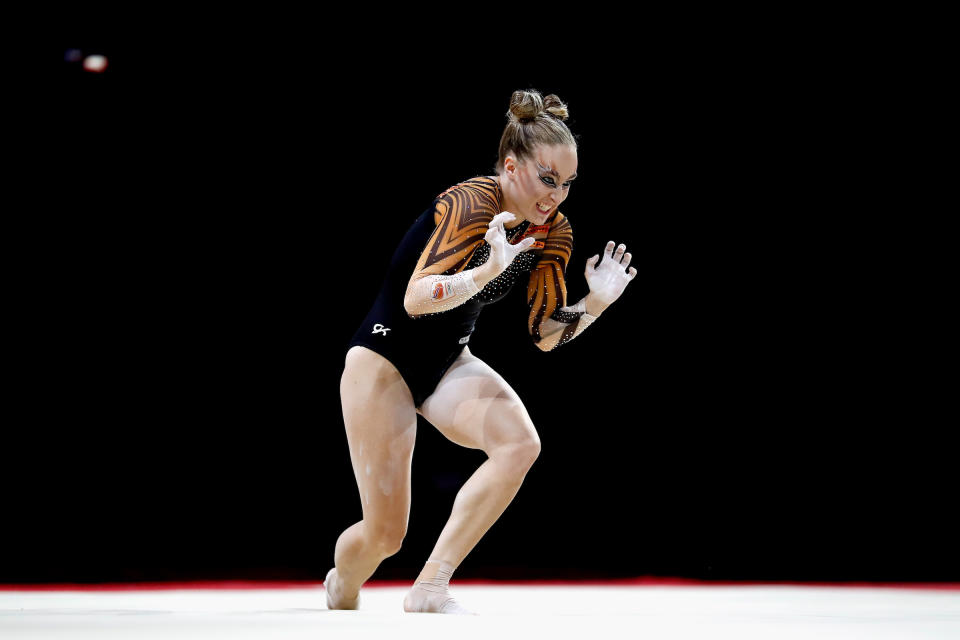 Céline van Gerner ging bei den Europameisterschaften in Glasgow im Kunstturnen der Frauen vollkommen in ihrer Rolle auf. (Bild: Julian Finney/Getty Images)