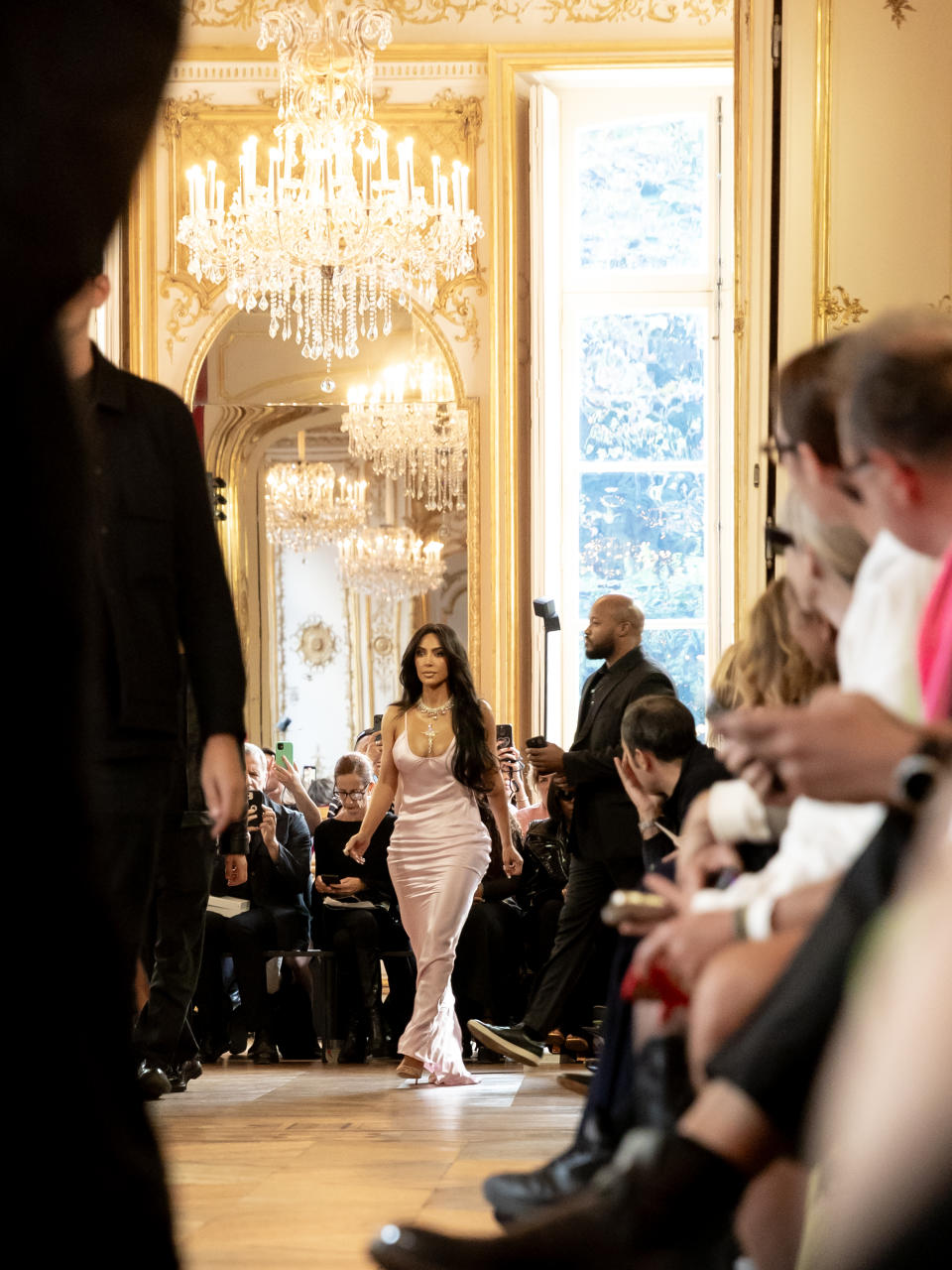 Kim Kardashian at Victoria Beckham Ready To Wear Spring 2024 on September 29, 2023 in Paris, France. (Photo by Francois Goize/WWD via Getty Images)