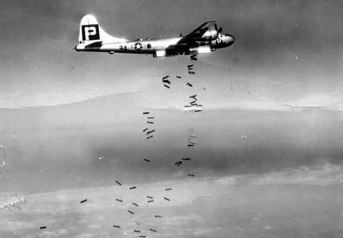 bombing over japan