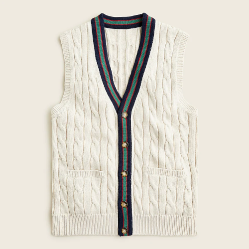 J. Crew Cable-Knit Sweater Vest