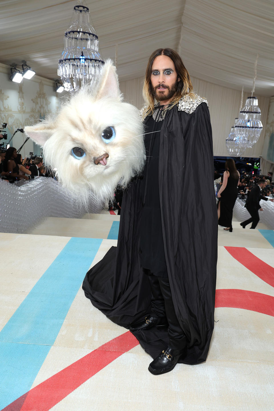 NEW YORK, NEW YORK - MAY 01: Jared Leto attends The 2023 Met Gala Celebrating "Karl Lagerfeld: A Line Of Beauty" at The Metropolitan Museum of Art on May 01, 2023 in New York City. (Photo by Kevin Mazur/MG23/Getty Images for The Met Museum/Vogue)