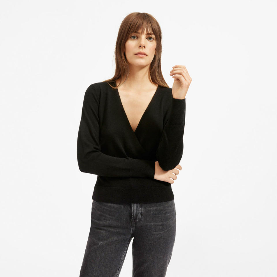 The Cashmere Wrap Sweater