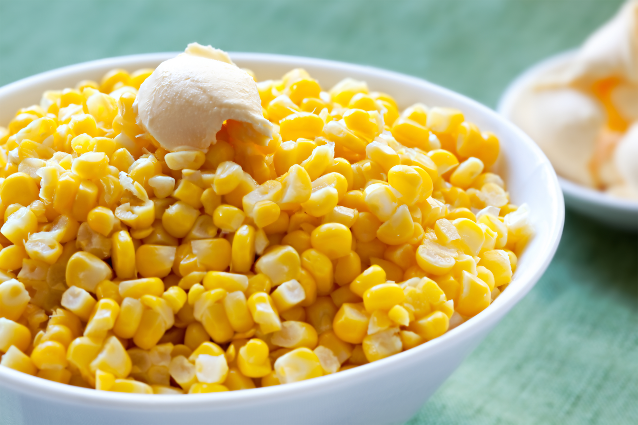 Corn with butter