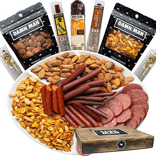 43) Exotic Jerky and Nuts Gift Basket