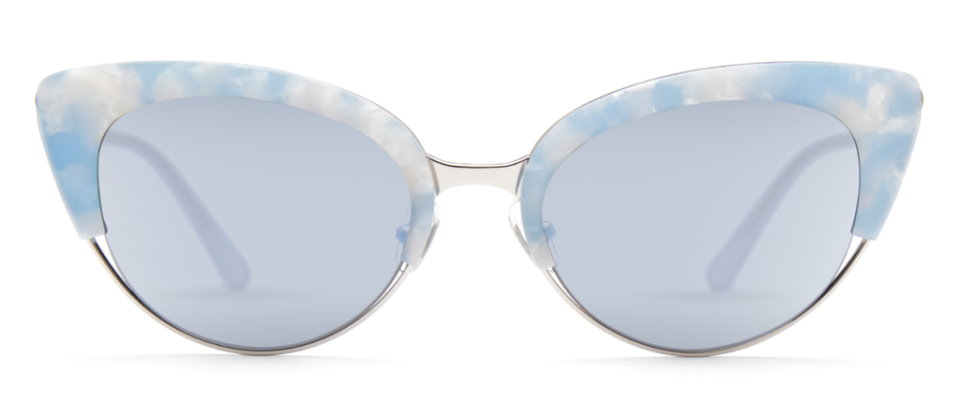 <p>Josephine Matte Ciel Sunglasses, $295, <a rel="nofollow noopener" href="https://www.krewe.com/collections/josephine/products/josephine-matte-ciel" target="_blank" data-ylk="slk:krewe.com;elm:context_link;itc:0;sec:content-canvas" class="link "><u>krewe.com</u></a>.</p>