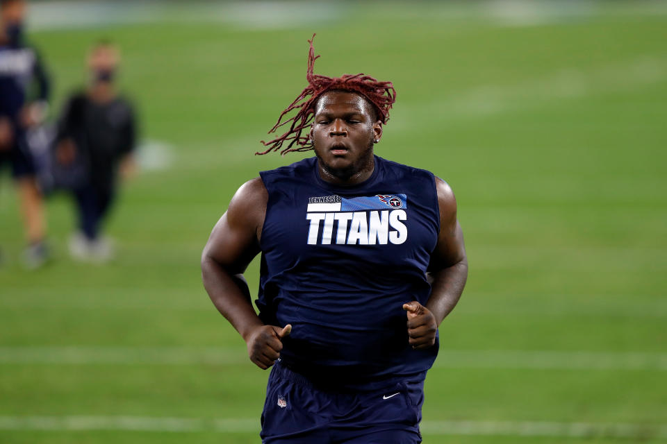 Isaiah Wilson with the Titans.