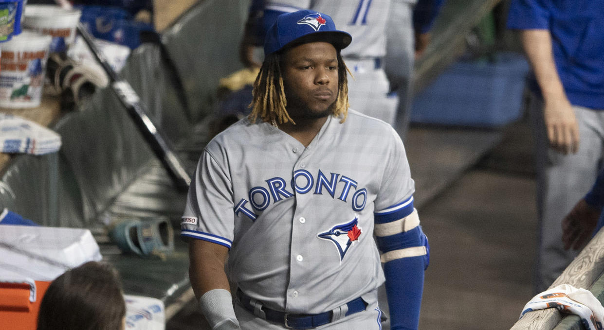 The Blue Jays shouldn't mess around with Vladdy's health. (Tommy Gilligan-USA TODAY Sports)
