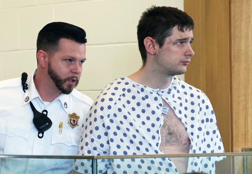 Douglas Hagerty was arraigned in Taunton District Court on Wednesday, Sept. 27, 2023 in connection with the stabbings of multiple Taunton police officers.