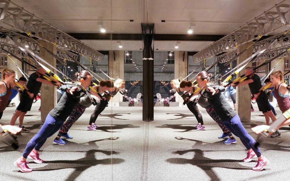 Body Machine in London uses TRX straps to form a low impact workout