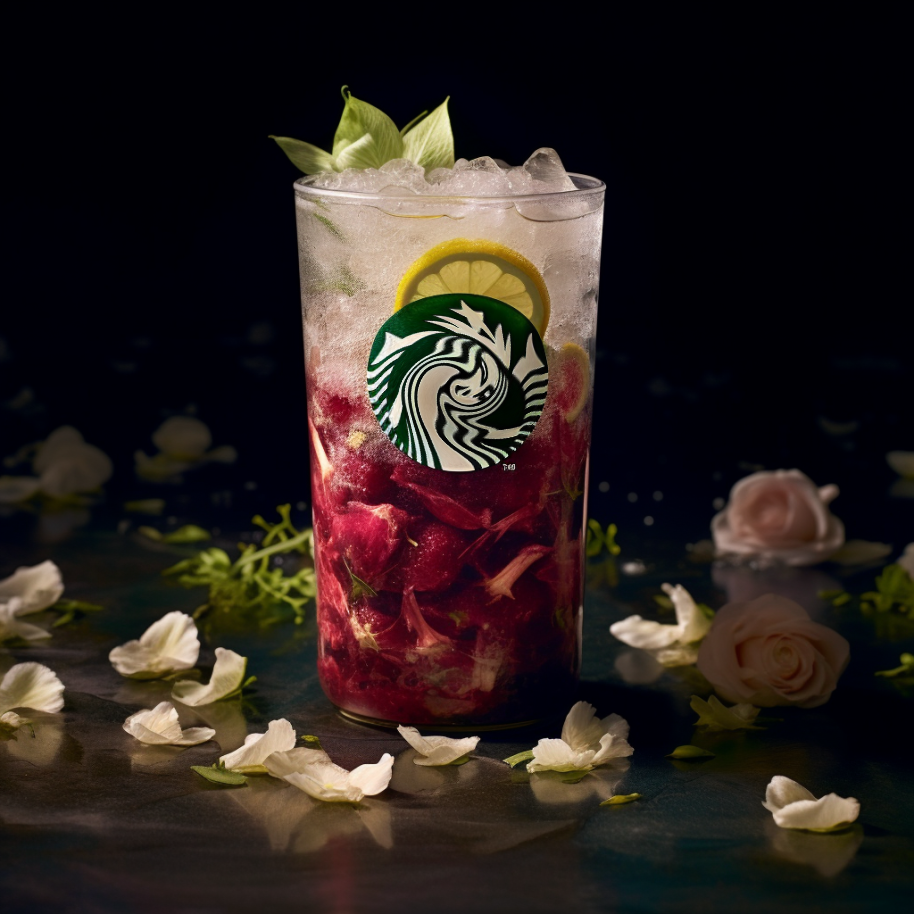 A Starbucks drink on ice