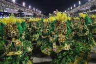 Carnival parade at the Sambadrome in Rio de Janeiro
