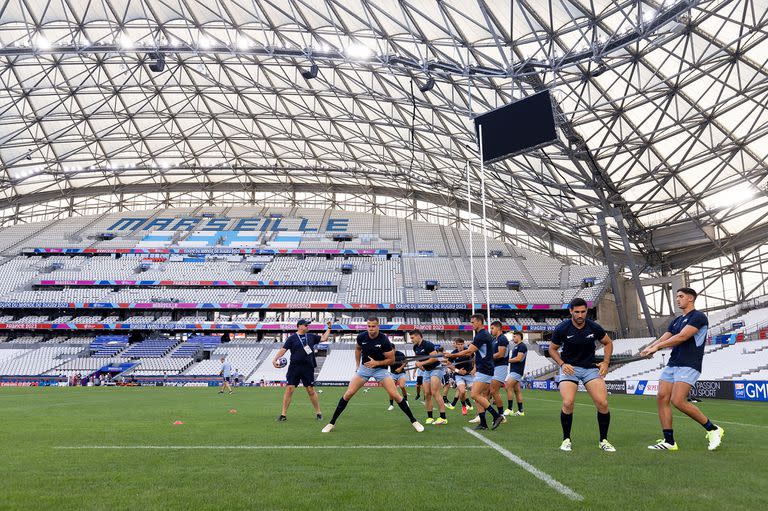 La última práctica para el partido que los Pumas esperaron cuatro años: el del estreno en el Mundial de Francia; desde hace casi tres años saben que su oponente inicial es Inglaterra.