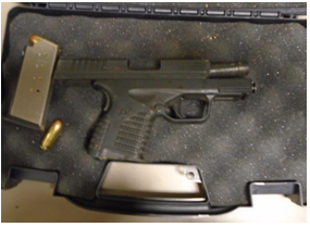 Transportation Security Administration officers at John Glenn Columbus International Airport found this loaded handgun in a passenger's carry-on on Oct. 3, 2023.