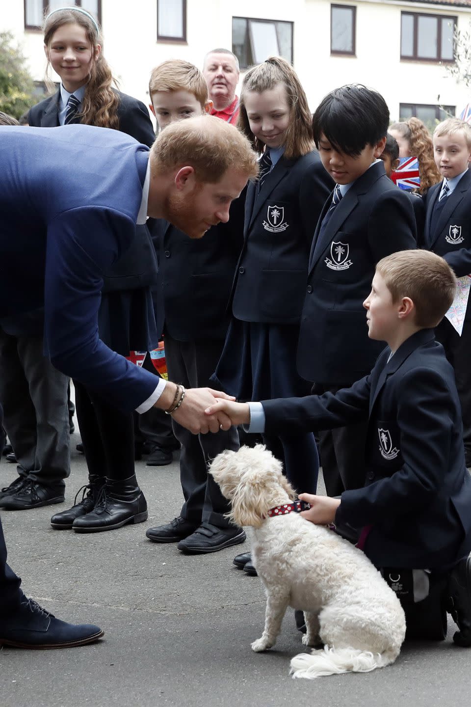 See Every Adorable Photo from Prince Harry's Visit with School Children