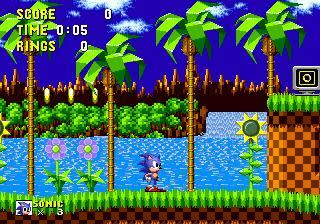 經典關卡Green Hill Zone。（圖／翻攝自網路）