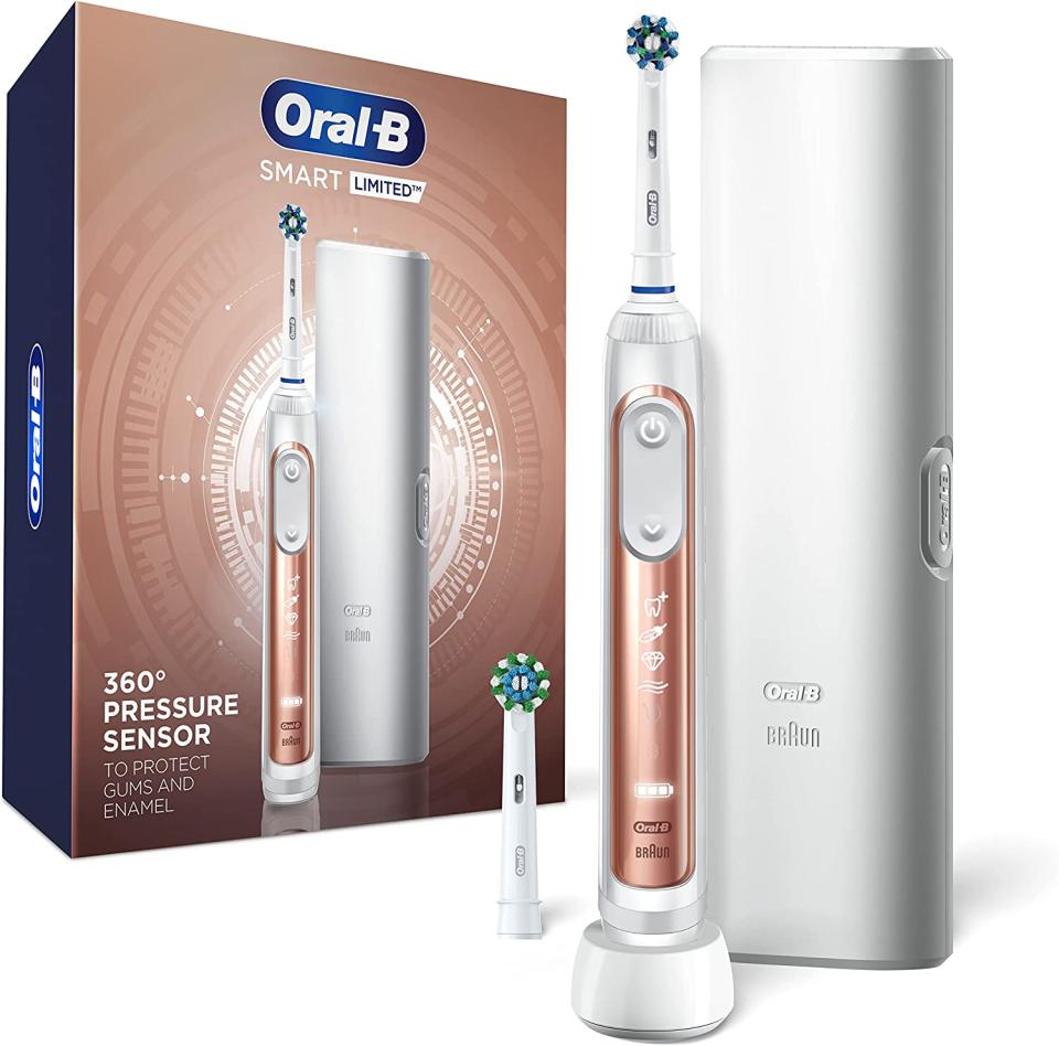 Oral-B Smart Limited Electric Toothbrush, Rose Gold. Image via Amazon.