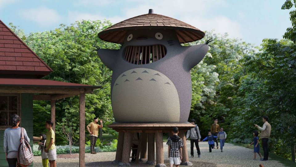 Giant Totoro play area from Studio Ghibli theme park