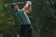 Mar 11, 2018; Palm Harbor, FL, USA; Paul Casey tees off on the 17th during the final round of the Valspar Championship golf tournament at Innisbrook Resort - Copperhead Course. Jasen Vinlove-USA TODAY Sports