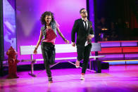 Zendaya and Val Chmerkovskiy perform on "Dancing With the Stars."