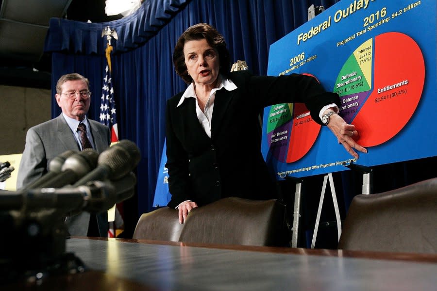 U.S. Sen. Dianne Feinstein during a news conference on Medicare on January 22, 2007 in Washington, DC. (Photo by Alex Wong /Getty Images)