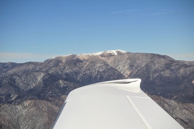 Mount San Gorgonio, from the south. This picture was taken one year ago. Today, much of the territory in view became part of a new National Monument.