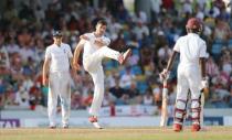 Cricket - West Indies v England - Third Test - Kensington Oval, Barbados - 3/5/15 England's James Anderson reacts Action Images via Reuters / Jason O'Brien