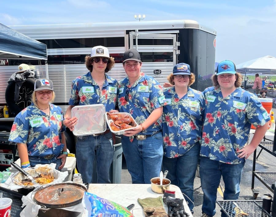 <em>Students with Burnet High School’s FFA program at the 2023 State Championship</em>