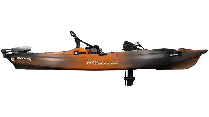 The propeller assembly adds about a foot of draft to the kayak’s hull. (Photo: Old Town)