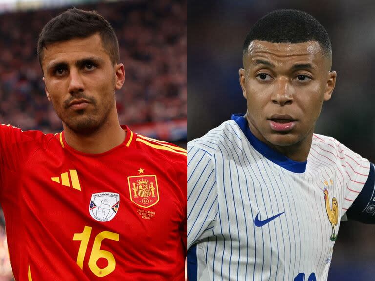 Rodri y Kylian Mbappé son dos de las grandes figuras que protagonizarán España vs. Francia