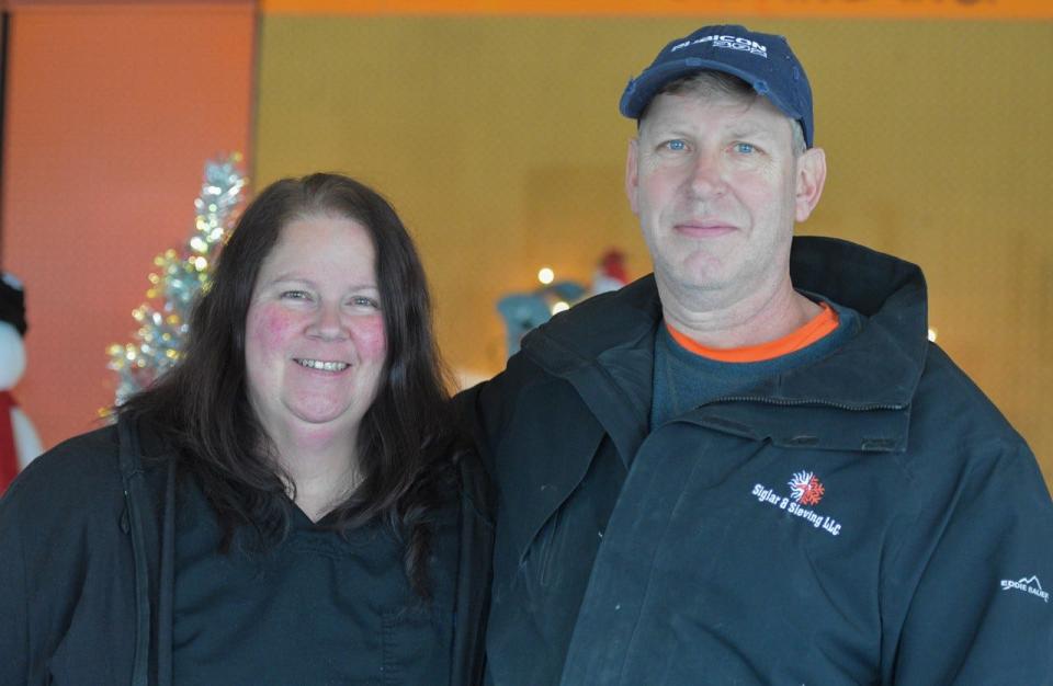 Tonya and Randy Carstensen transformed the front showroom of their business, Siglar & Sieving, into a Christmas wonderland.