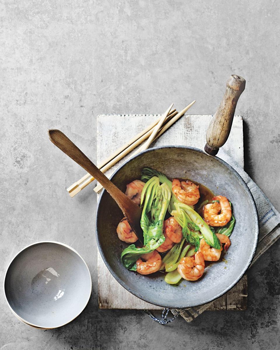 Jumbo Shrimp with Bok Choy