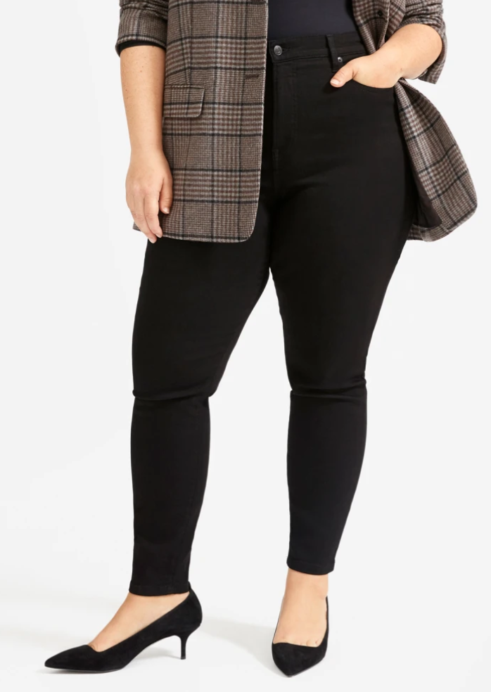 Everlane Authentic Stretch High-Rise Skinny in Black