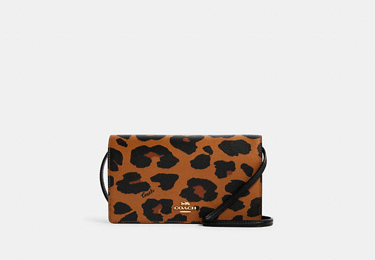 Coach Essential Leopard Printed Leather Card Case