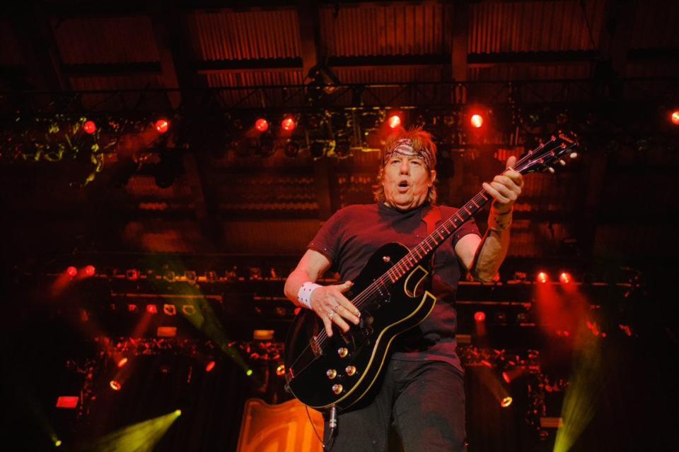 George Thorogood and the Destroyers are seen here performing at the UScellular Connection Stage during Summerfest on Sept. 9, 2021.