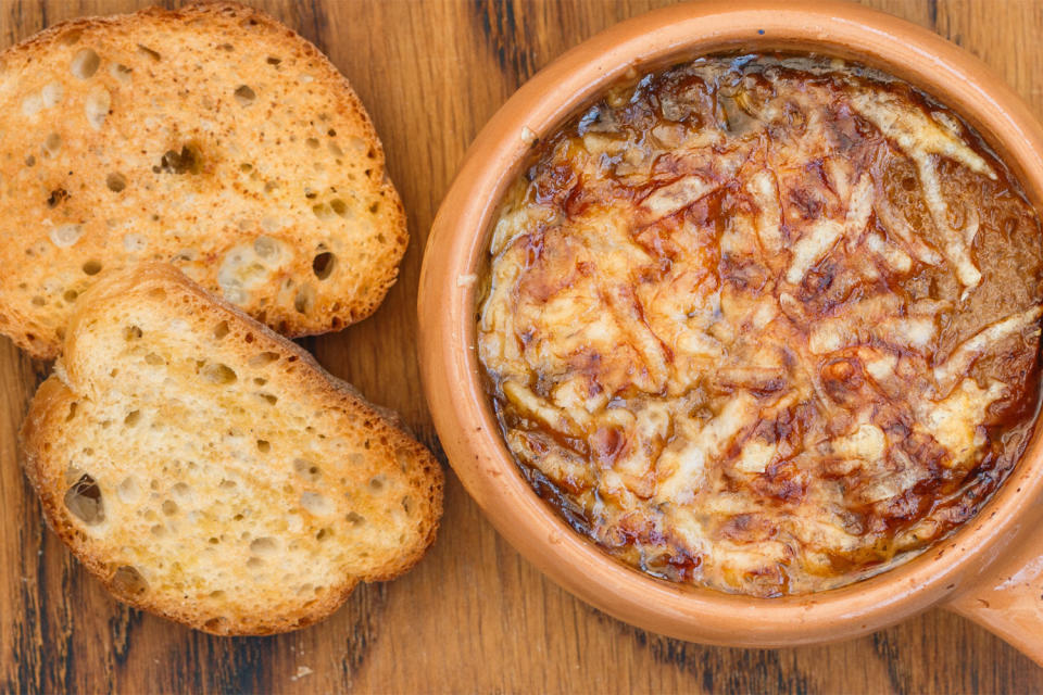 French onion soup.